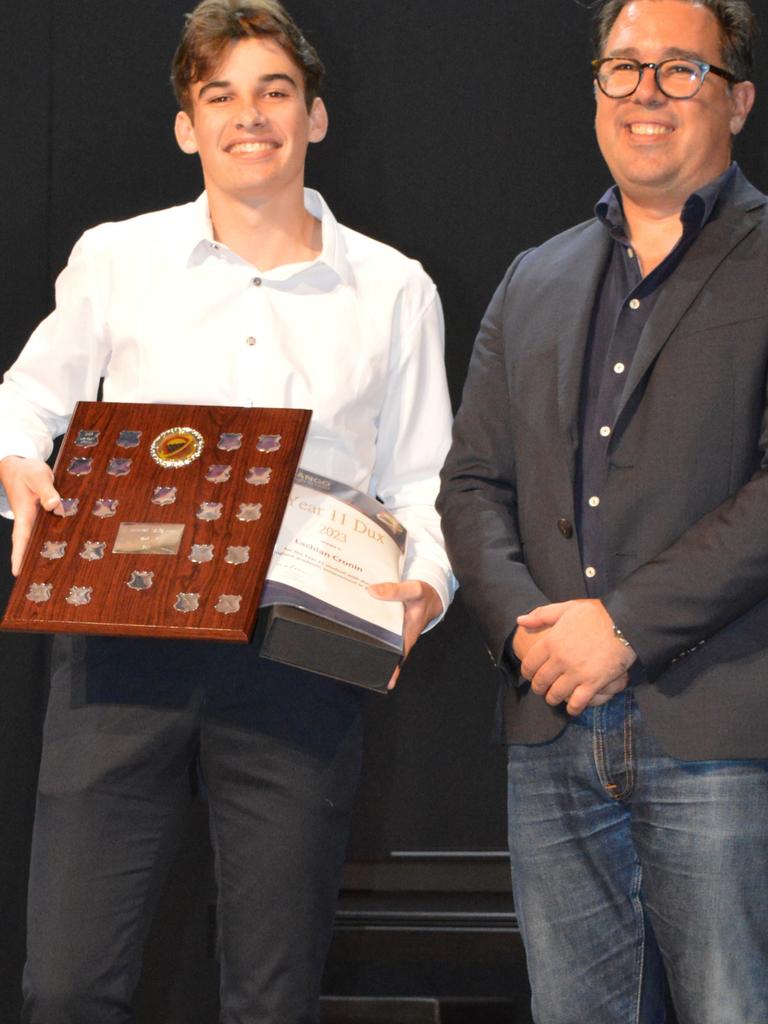 Lachlan Cronin received the 2023 Year 11 Dux award. Nanango State High School.