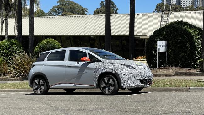 BYD Dolphin spied in Sydney. Photo: David McCowen.