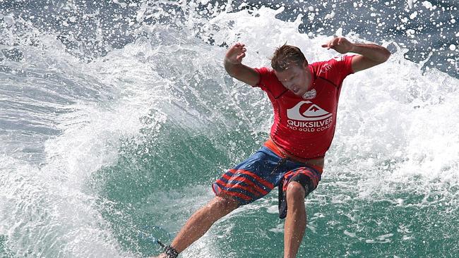 Taj Burrow in action during the second round of the 2015 Quiksilver Pro at Snapper Rocks on the Gold Coast. Picture Glenn Hampson