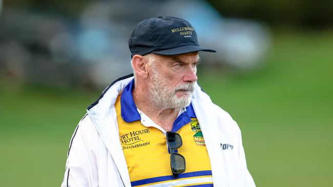 Former premiership-winning coach Chris Anderson in charge of Mullumbimby. Picture: DC Sports Photography