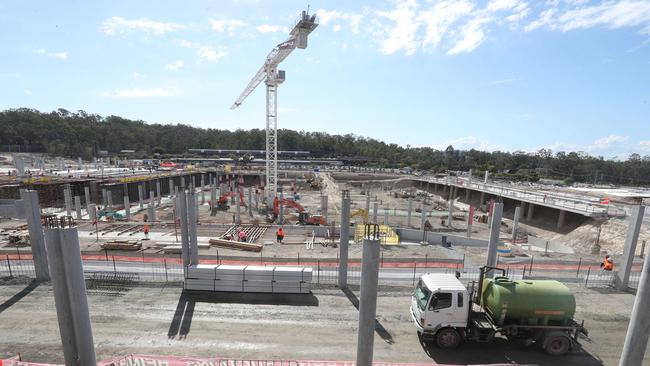 The construction site as seen from the roof of the cinema building. Photo by Richard Gosling