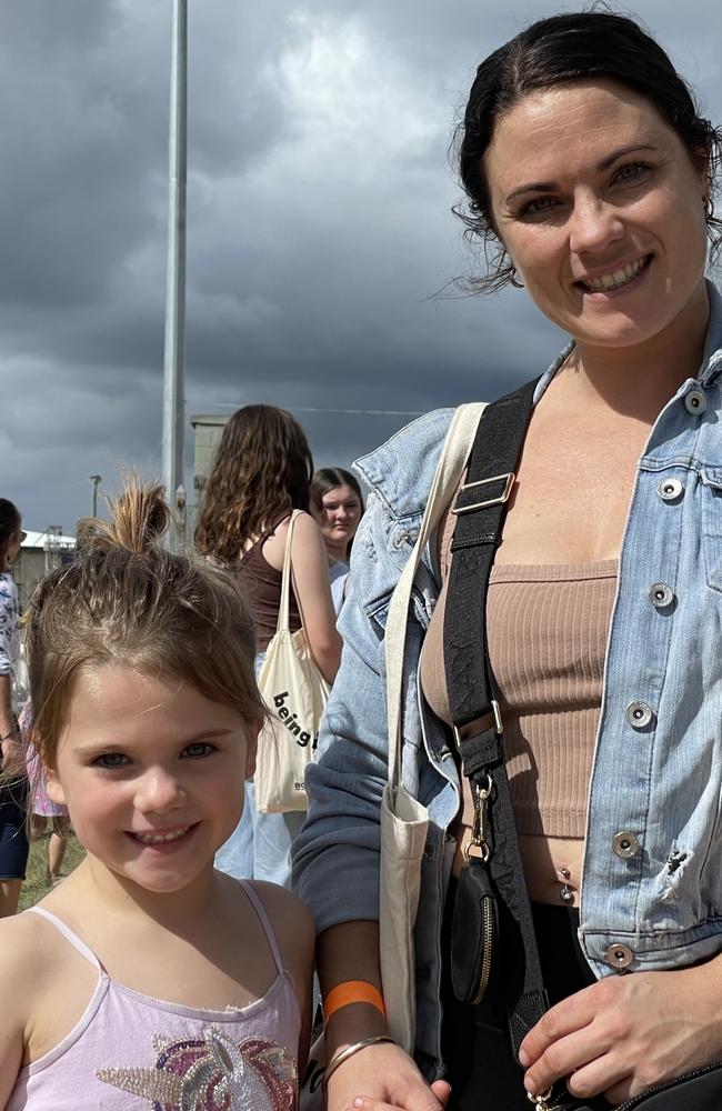 Vera and Victoria Lawrence enjoy People's Day at the 2024 Gympie Show.