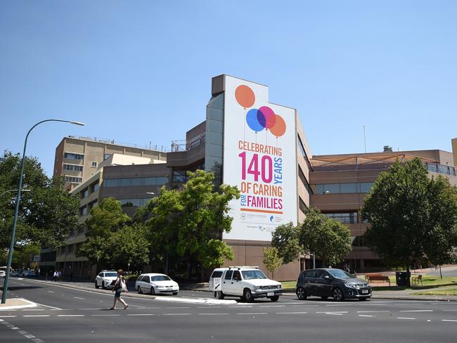 Women's and Children's Hospital in North Adelaide. Picture: Naomi Jellicoe