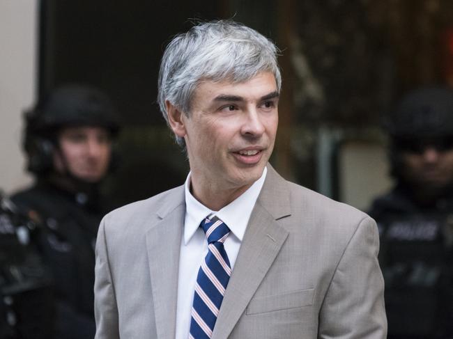 Larry Page, chief executive officer and co-founder of Alphabet Inc., leaves Trump Tower in New York, U.S., on Wednesday, Dec. 14, 2016. Technology industry leaders met with Trump seeking to persuade a man whose presidential bid many of them opposed to avoid policies they believe would hurt their companies. Photographer: Albin Lohr-Jones/Pool via Bloomberg