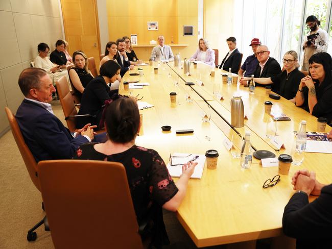 Government Ministers, education experts, principals and grieving parents attended a round table at The Daily Telegraph to find a way forward. Picture: Rohan Kelly.