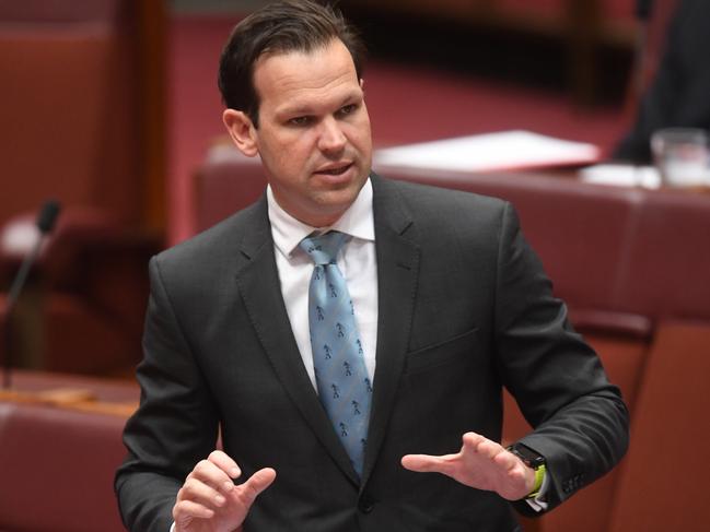 Matt Canavan has voiced his support for James Paterson’s religious freedoms bill. Picture: AAP