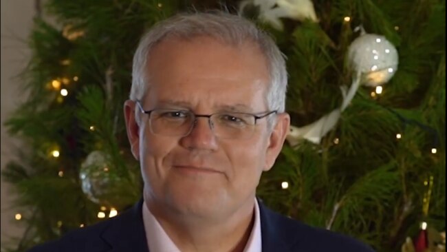 Mr Morrison thanked the "selfless" Australians who are working over the Christmas holidays. Picture: Facebook