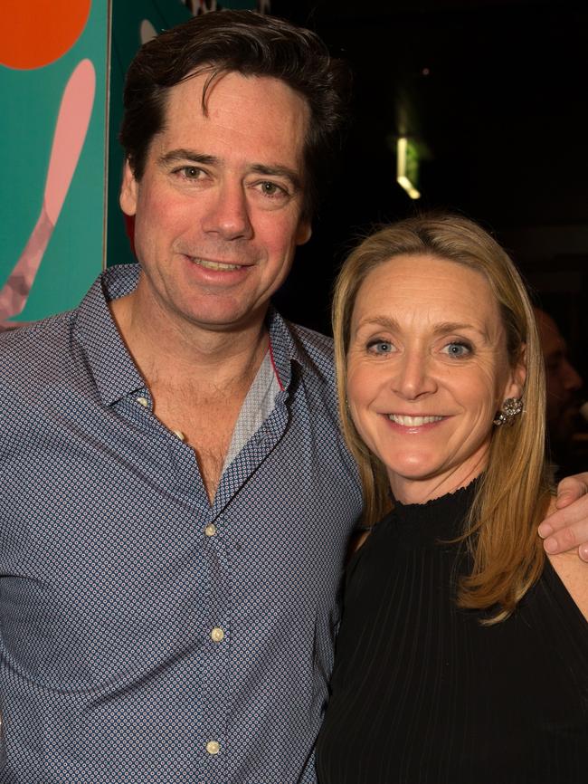 Gillon McLachlan and wife Laura