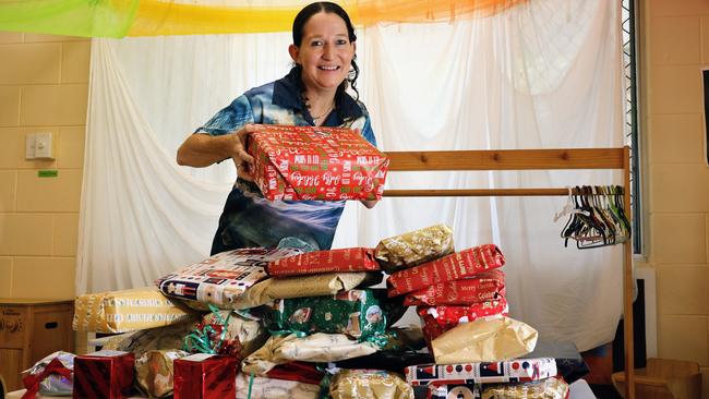 Cooktown Community Kindergarten Director Nardia Whitman has coordinated a Christmas toy drive to help children affected by the severe flooding in Wujal Wujal. Picture: Brendan Radke