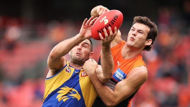 Jack Darling tries to mark under pressure from Jack Buckley last season.