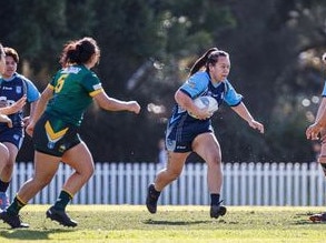 Tuamanako (Bucky) Walters of the Pasifika at the Harmony Nines. Picture: Brett Neilson Photography