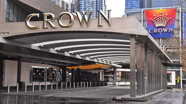 The entrance to the Crown Casino in Melbourne. Picture: AFP