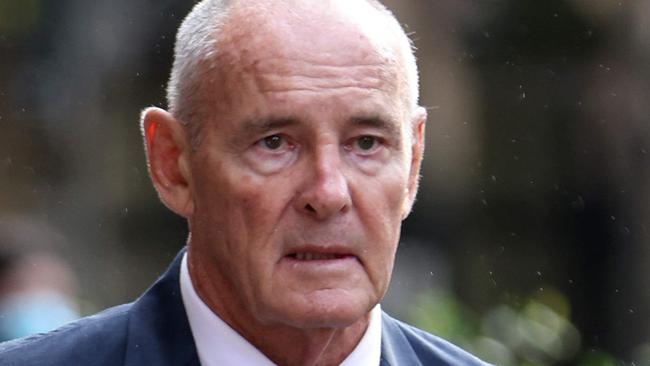 SYDNEY, AUSTRALIA - NewsWire Photos MAY 9, 2022:  Chris Dawson pictured as he arrives at the Supreme Court, Sydney CBD. Ex-Newtown Jets player and school teacher Chris Dawson was charged with murdering his wife Lynette in 1982.Picture: NCA NewsWire / Damian Shaw