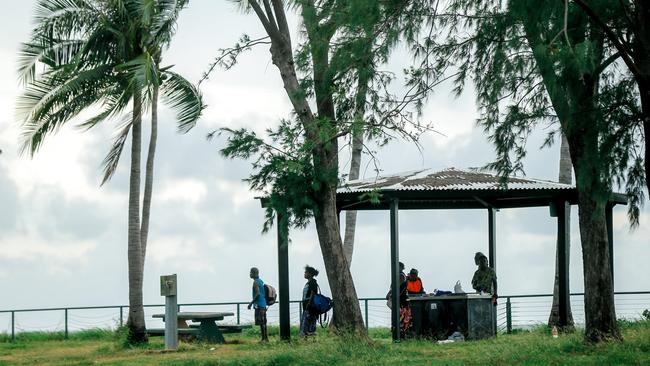 Itinerants gather at Vesteys Beach and Fannie Bay.