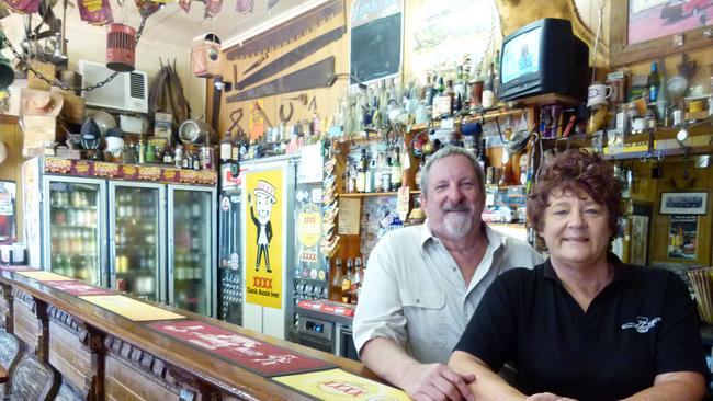 Robyn and Sam Little, owners of Rudd's Pub, Nobby