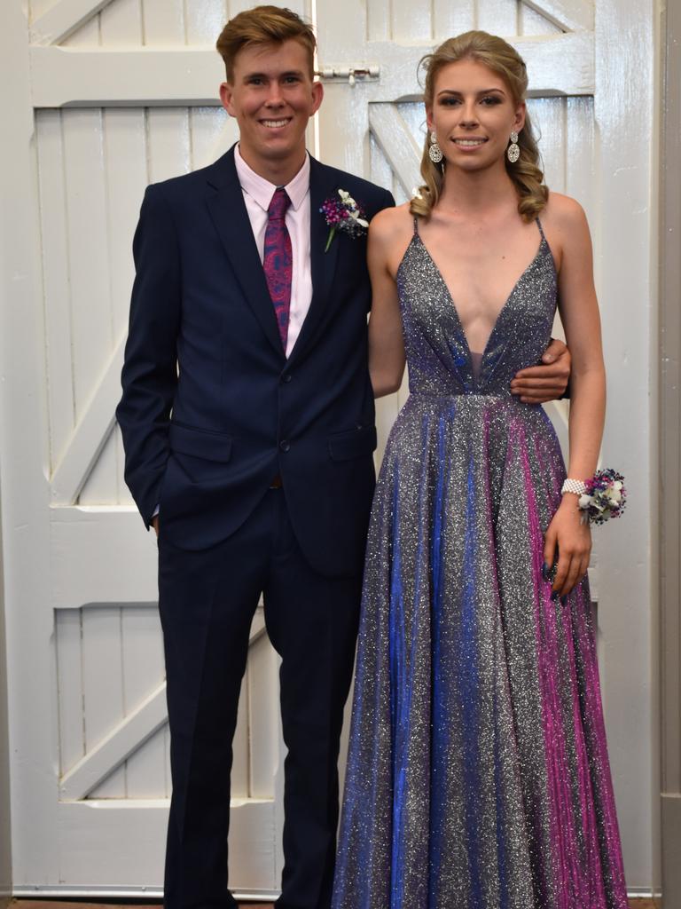 Harrison McMahon and Paige Bain at the Assumption College formal.