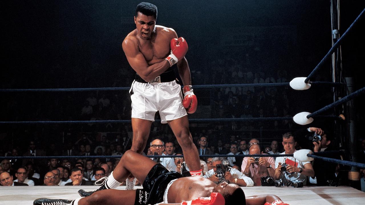 The Greatest Mens Muhammad Ali Boxing T-Shirt MMA Boxer Sonny Liston Photograph 