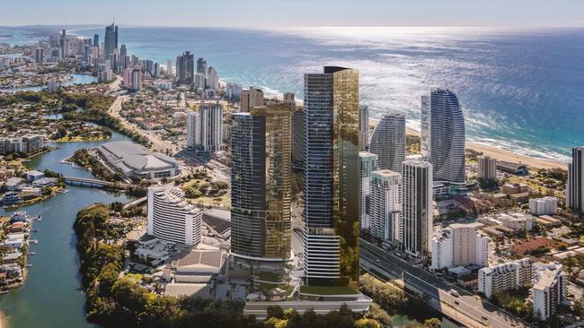 Artist impressions of the new tower at The Star Gold Coast