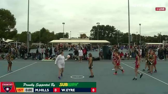 REPLAY: SA Country Netball Championships - Mid Hills 1 vs Western Eyre (Under 15's) - Court 5