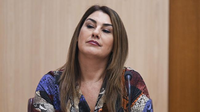 Senator Lidia Thorpe in Senate Estimates at Parliament House in Canberra. Picture: NCA NewsWire / Martin Ollman