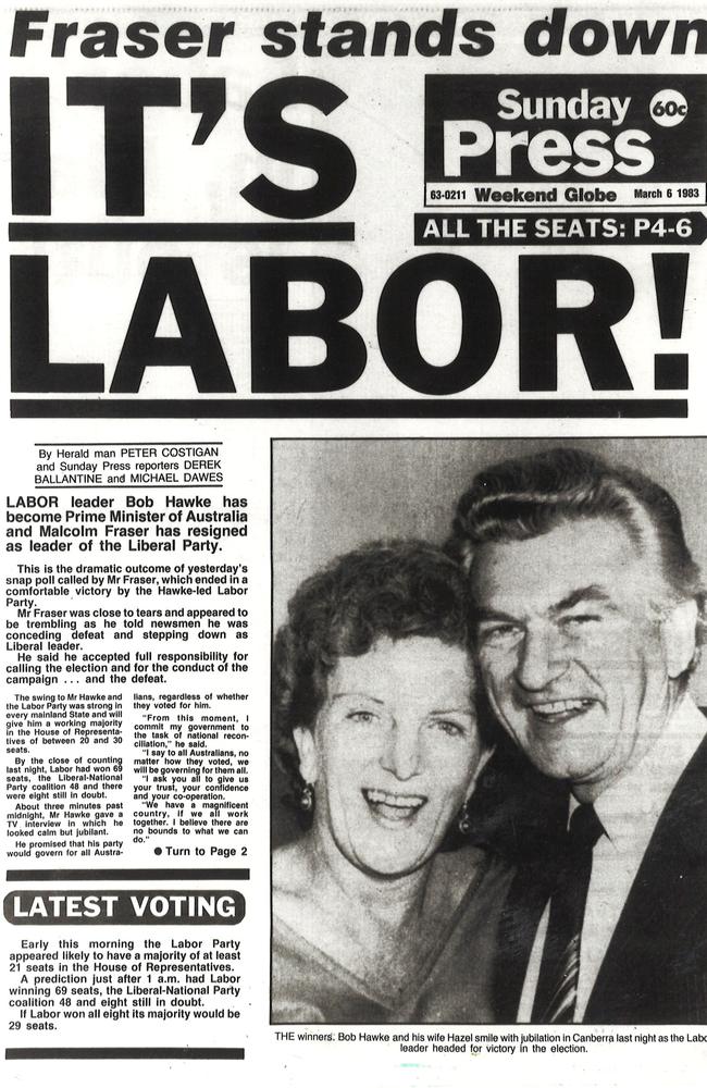 Hawke’s victory in 1983.