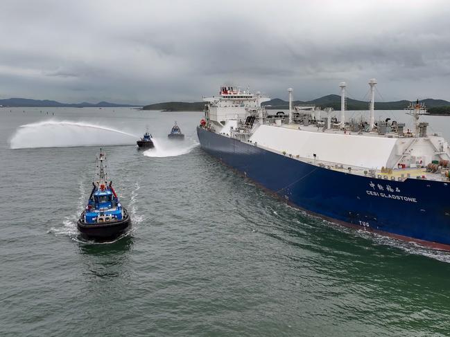 APLNG’s 1000th Cargo of LNG leaving Gladstone Harbour. Picture - Supplied