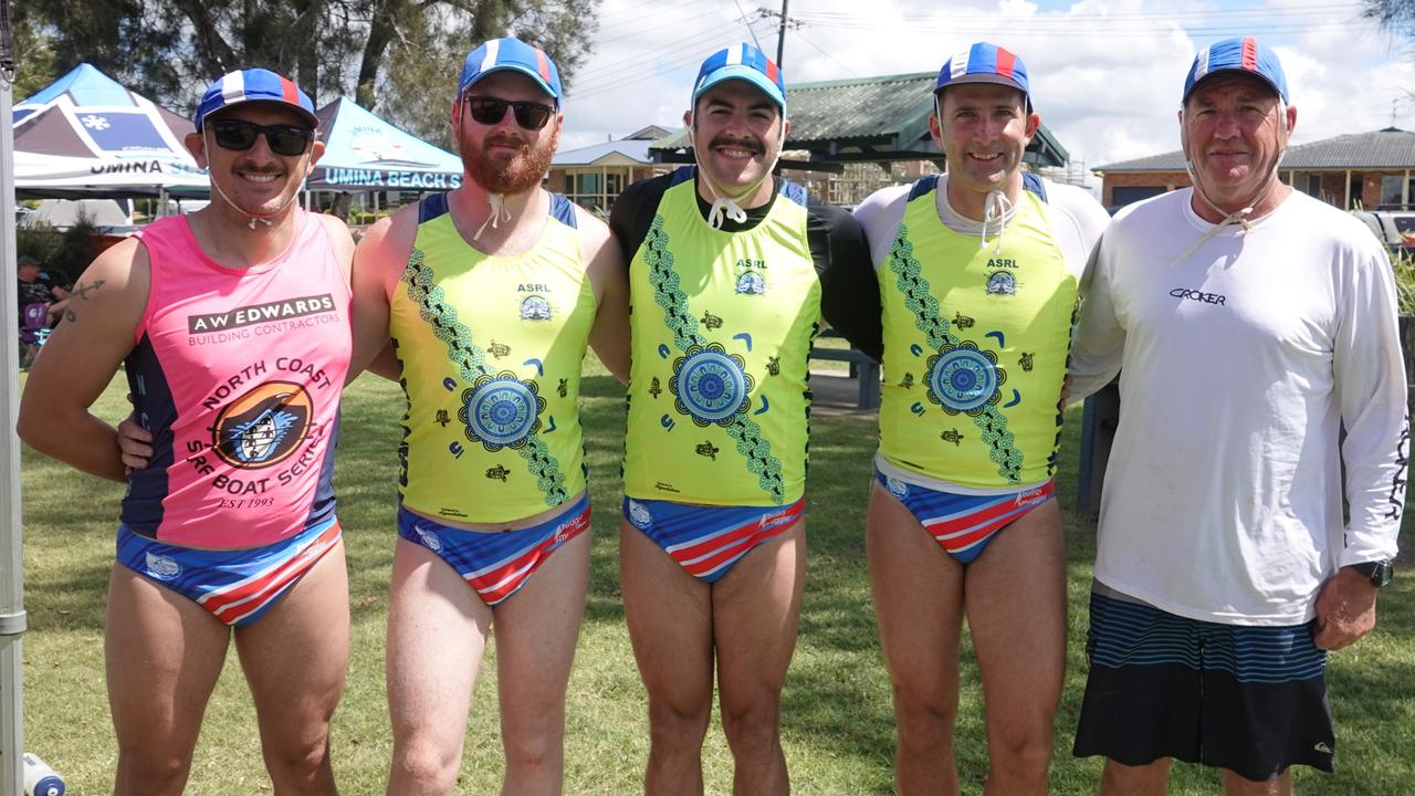 Wauchope/Bonny Hills reserves men Nick Player, Dylan Sainsbury, Tom Inatey, Norman Kobelke and Pete Bagnall. Picture: Chris Knight