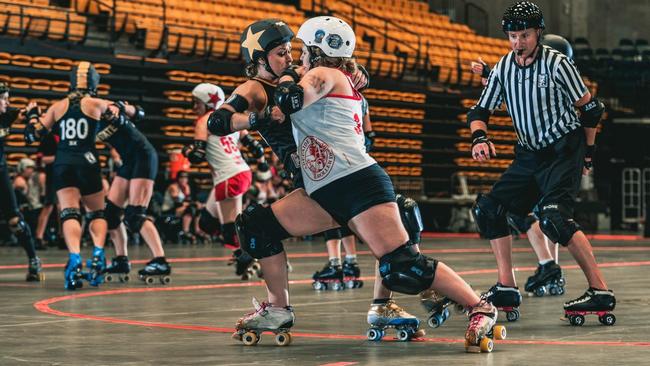 QT is a Roller Derby veteran. Picture: Supplied