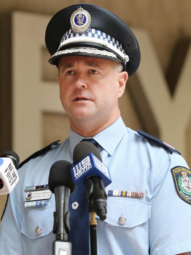 NSW assistant police commissioner Mick Willing. Picture: Richard Dobson