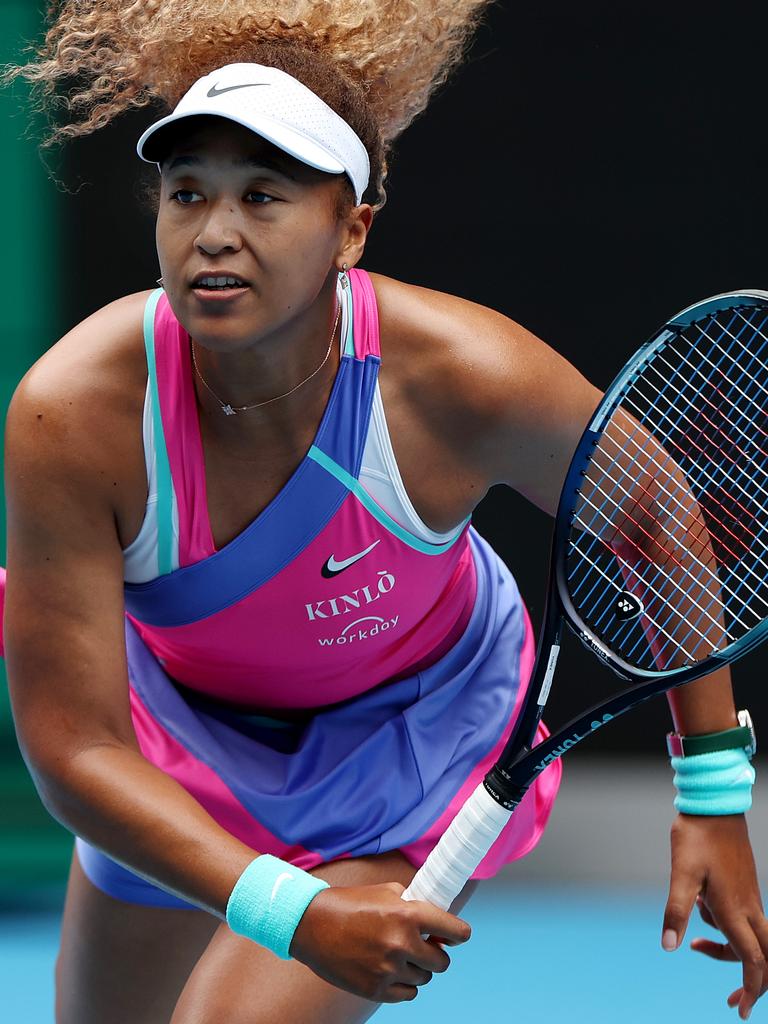 Osaka on her way to a 6-3 6-3 win over Colombian Camilia Osorio. Picture: Michael Klein