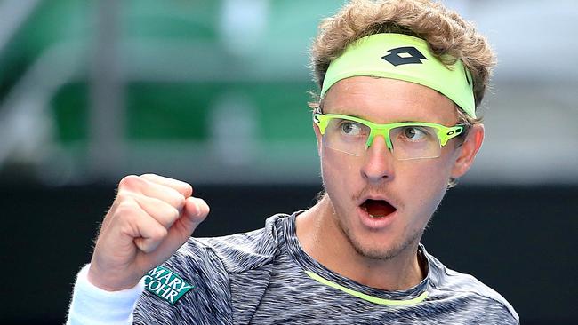 The whole world now knows Denis Istomin’s name. Picture: Mark Stewart