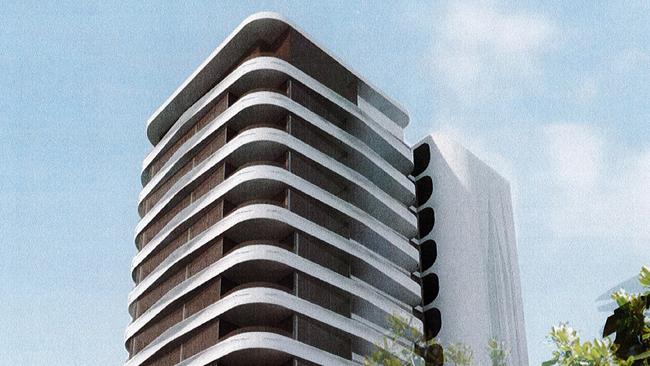 Impression of The Rymill apartment tower in Adelaide.