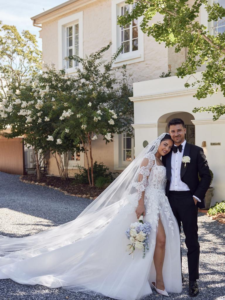 Sara Shahin exchanged vows with partner of six years, Jonas Humaidi, on Saturday afternoon Picture: Lost in Love Photography