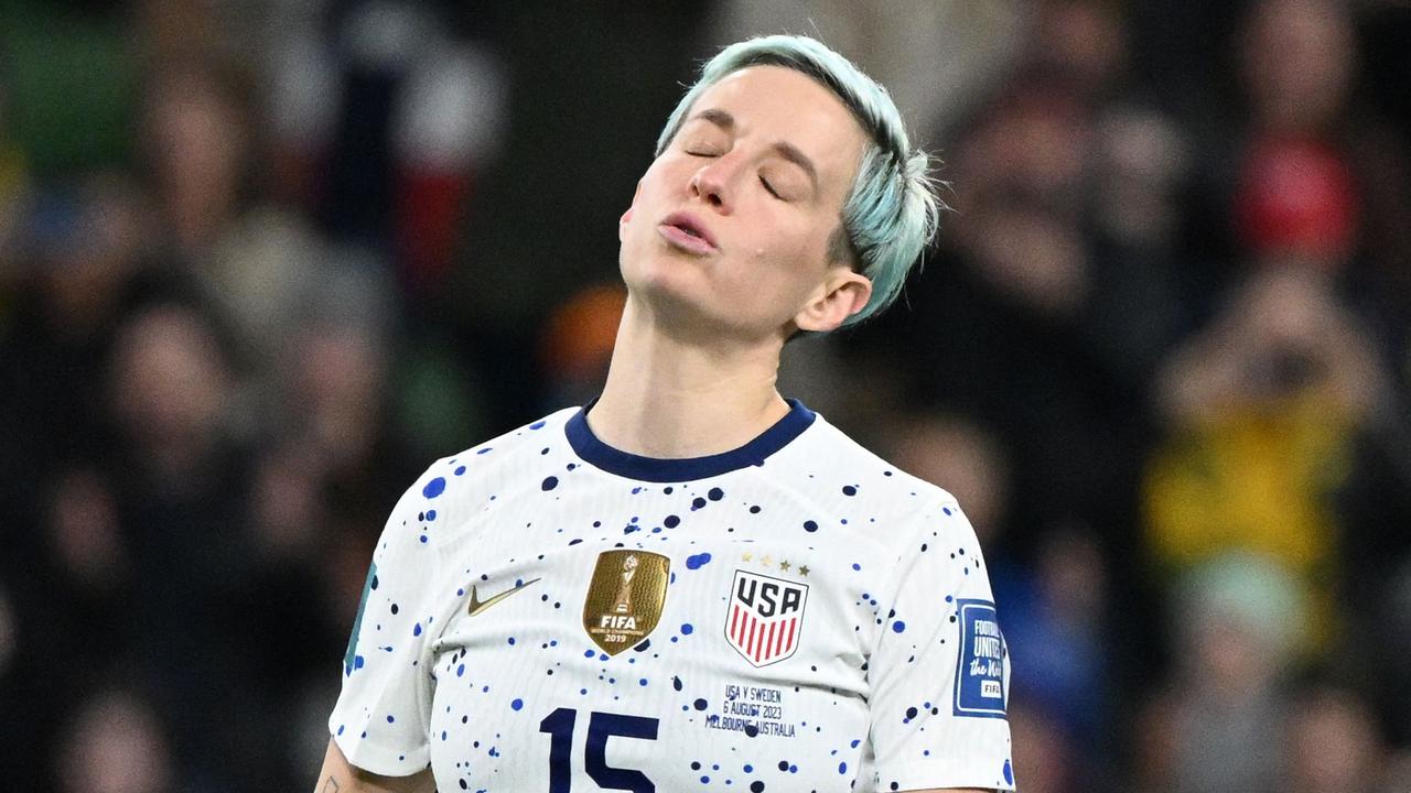 It’s been a tough week for Megan Rapinoe. (Photo by WILLIAM WEST / AFP)