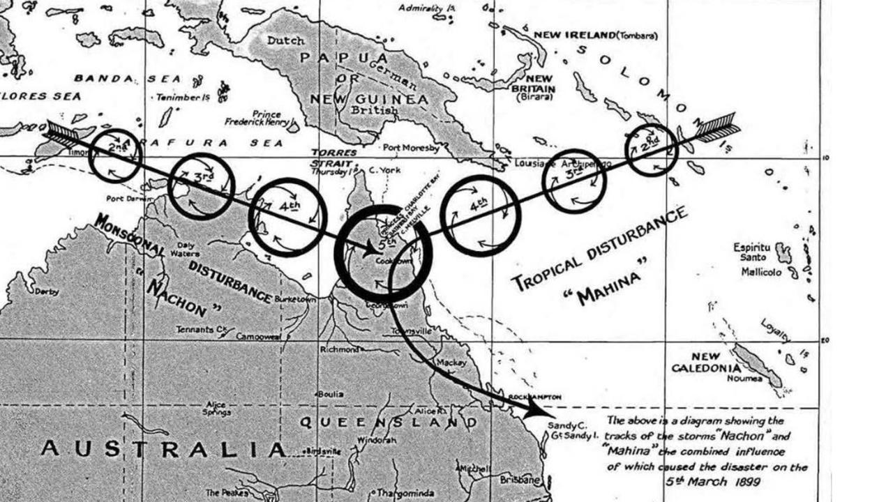 Cyclone Mahina is considered to be the deadliest natural disaster in Australia’s history, with many of those killed on pearling fleet vessels. Picture: Supplied