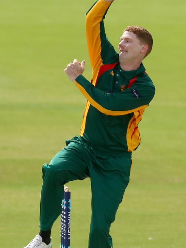 Tom Andrews was named joint Marsh One Day Cup player of the year. Picture: Kelly Defina/Getty Images