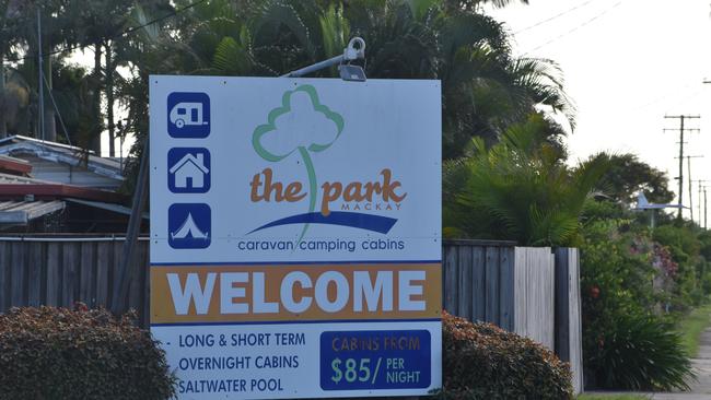 The alleged incident occurred at The Park caravan park in Paget. Picture: Matthew Forrest