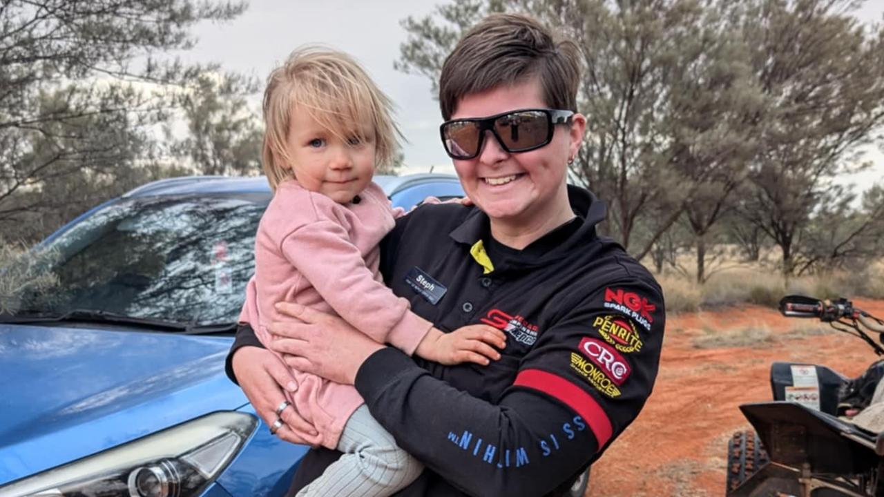 Stephy Ryan with best friend Lavinia Gaff's daughter, Scarlett. Picture: Contributed