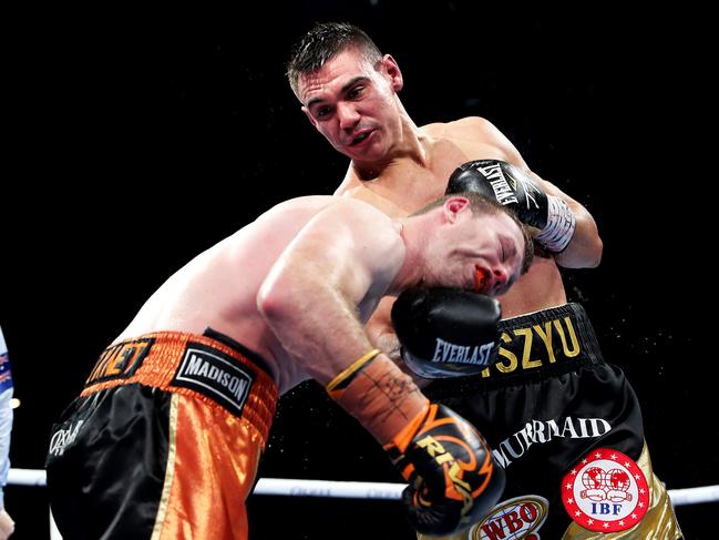 Tim Tszyu plans one on Jeff Horn at Queensland Country Bank Stadium. Picture: Alix Sweeney