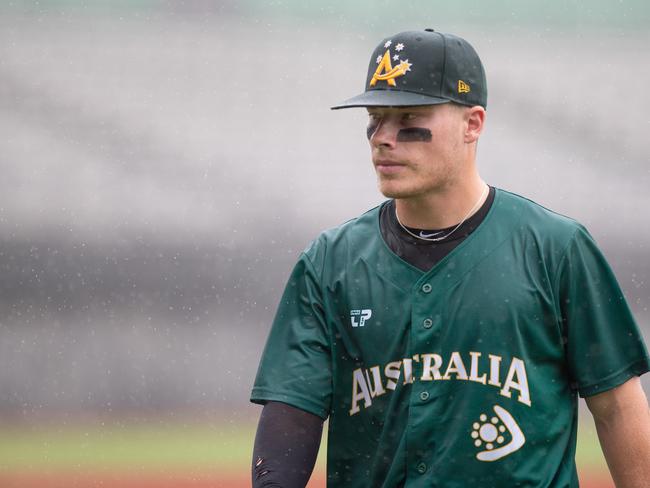 Travis Bazzana is an up and coming star of Australian baseball. Picture: Andrew Green/baseball.com.au