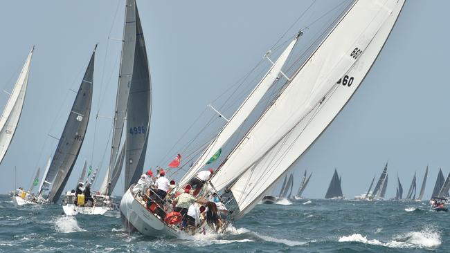 The start of the Sydney to Hobart traditionally attracts hundreds of thousands to the foreshore to watch.