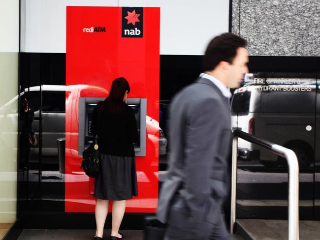 NAB and other banks have been under scrutiny with rate cuts. Picture: Nikki Short