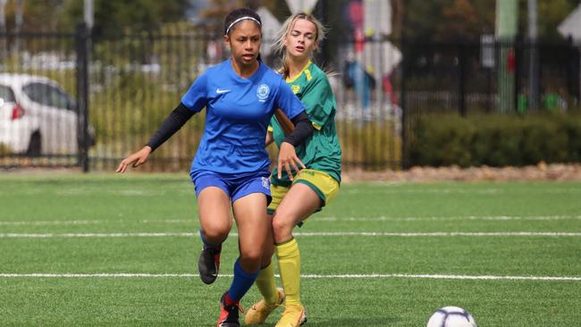 Cairns State High School's Aleeah Davern in action at the Bill Turner Trophy in 2019. Picture: Lloyd Turner