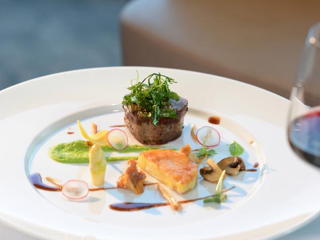 Fine French dining on board. Picture: Scenic