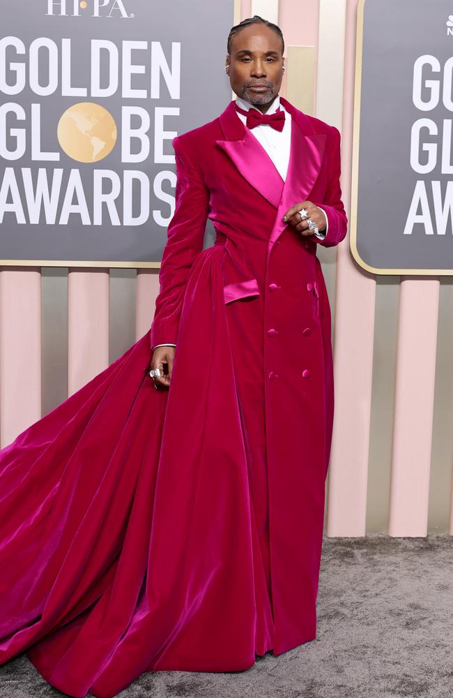 Billy Porter attends the Golden Globe Awards in January. Picture: Amy Sussman/Getty Images