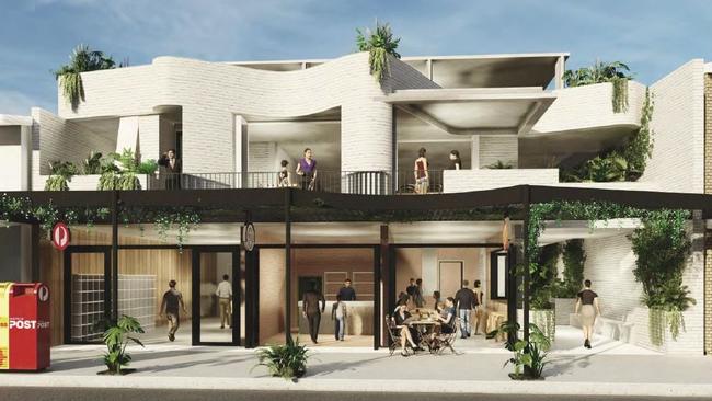 An artist's impression of the proposed new building at 74 Ballina St, Lennox Head.