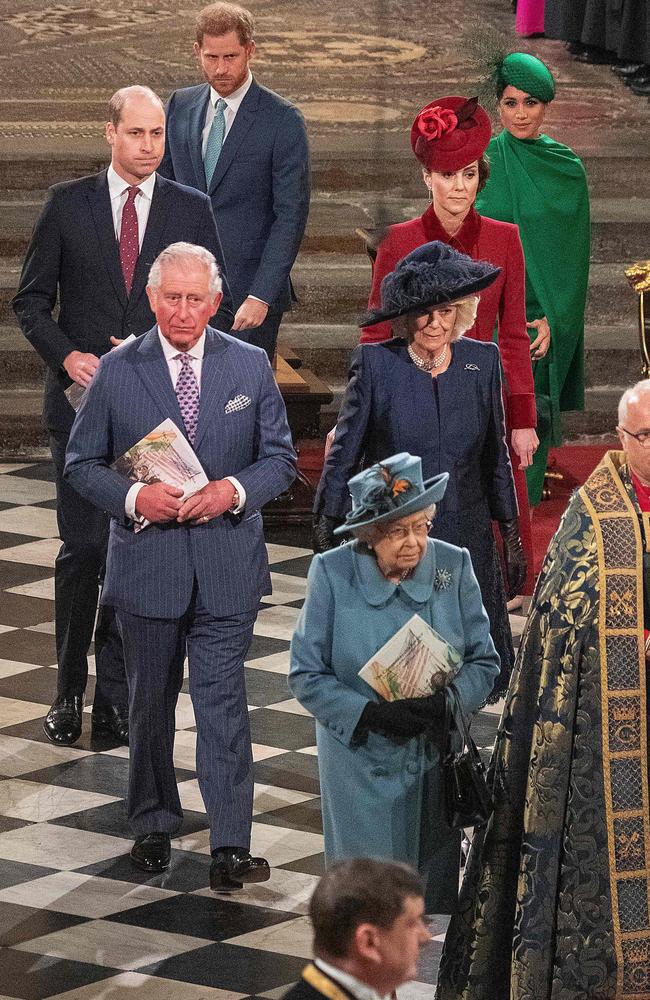 Prince Harry alleged that Prince Charles, left, stopped taking his phone calls. Picture: AFP