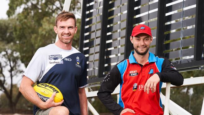 Southern District captain Josh Barrett (right) has been exceptional as an opening batter this season. Picture: Matt Loxton