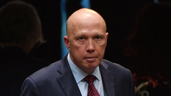 Home Affairs Minister Peter Dutton urged Queenslanders to ‘keep the pressure’ on Premier Anna­stacia Palaszczuk. Picture: AAP