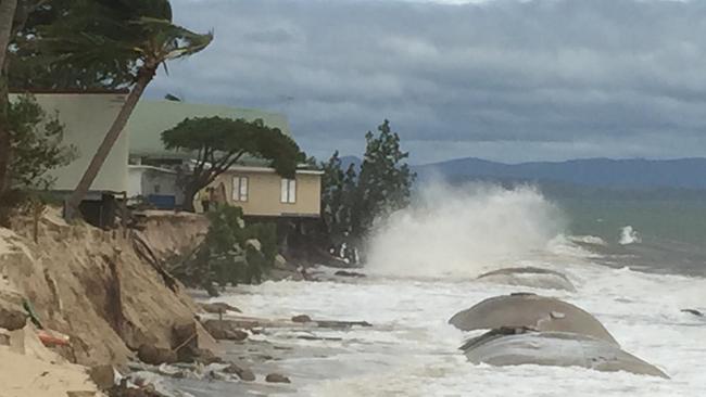 Photos taken on Great Keppel Island in 2017 show further damage at weather ravaged Putney Beach.